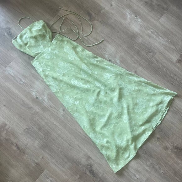 Hello Molly Rainbow Glow Midi Dress Sage - Picture 4 of 6